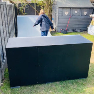 Back panels for mini ramps