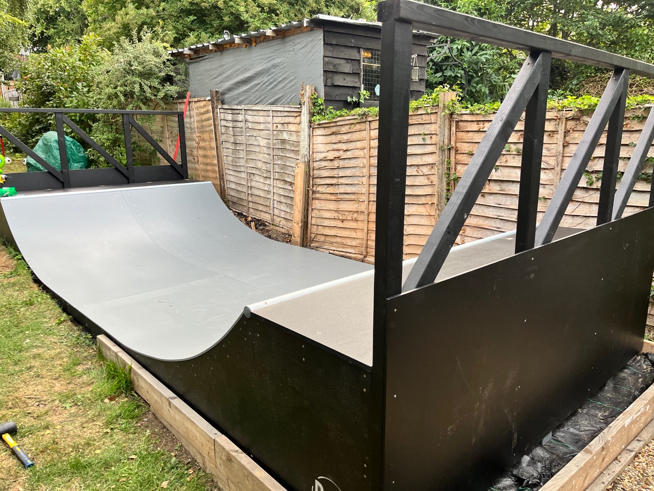Dual Pipe Ramp 2.5ft tall half pipe ramp – roll-in.co