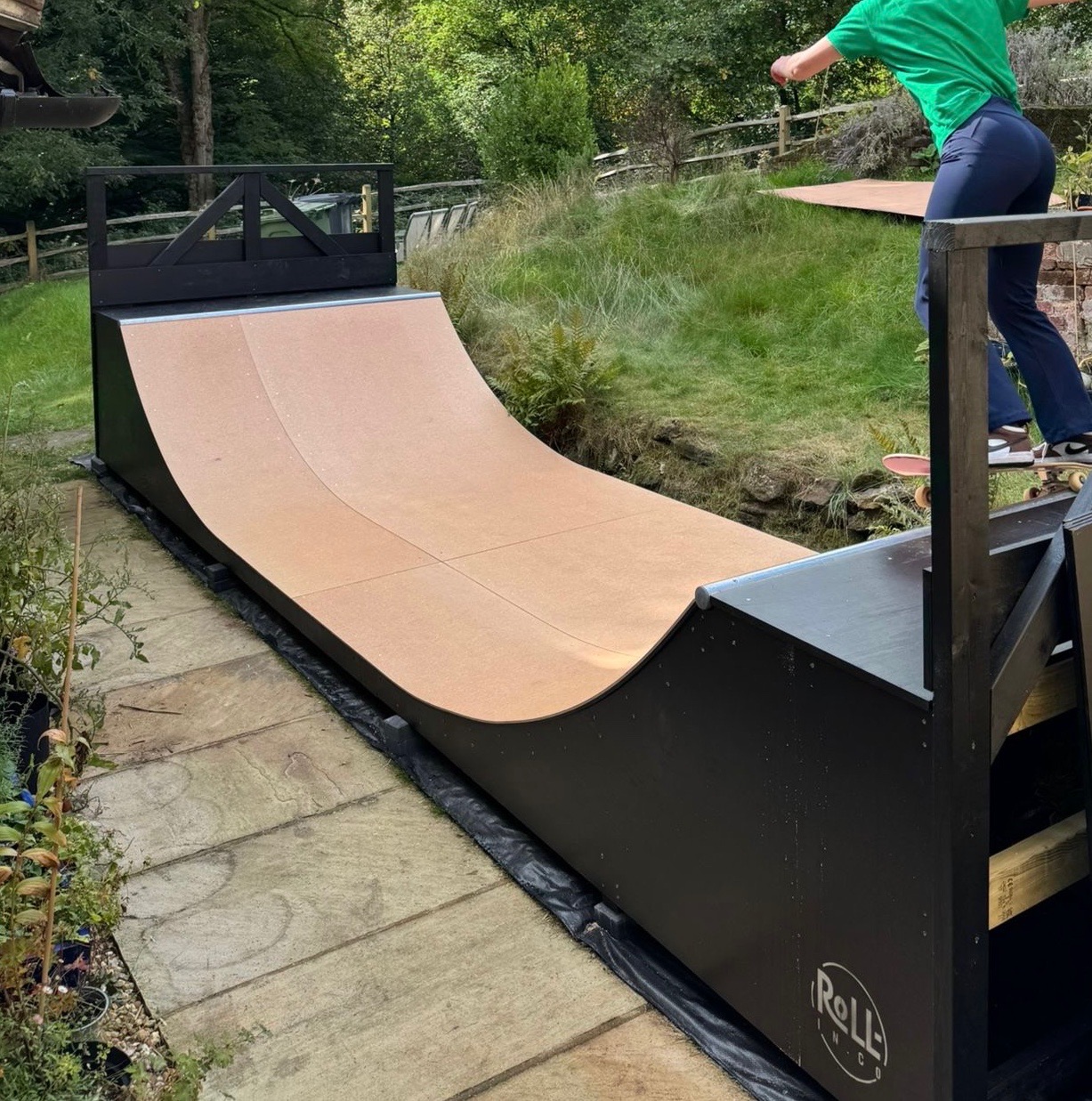Dual Pipe Ramp 3.5ft tall half pipe ramp – roll-in.co